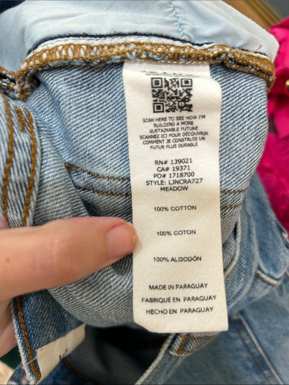 FRAME Le Jane Crop Raw Fray Jean Size 25 - Picture 15 of 16